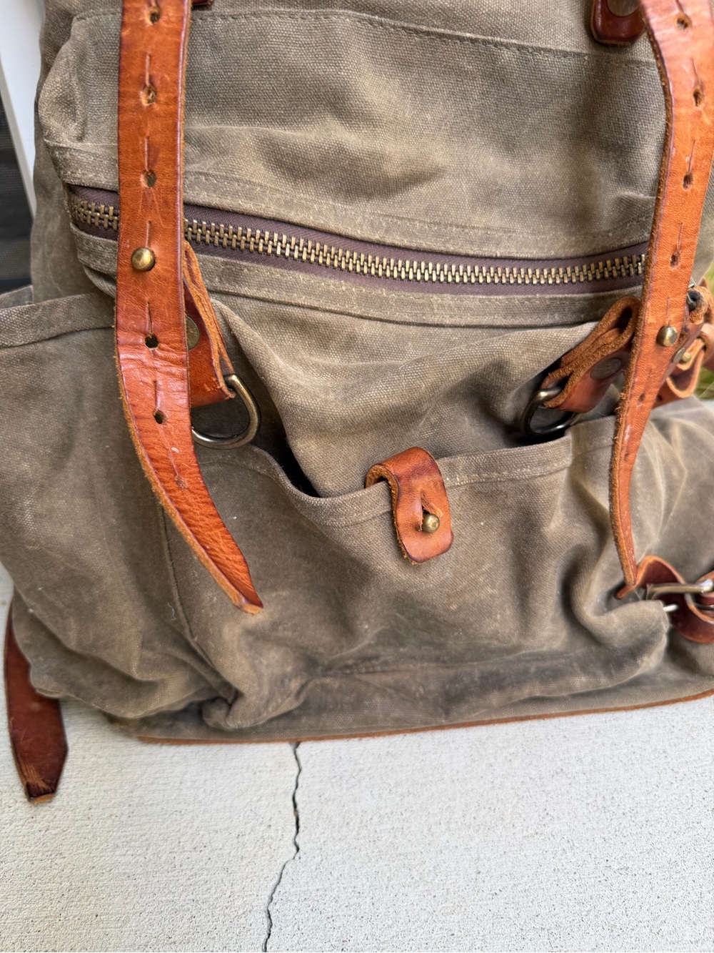 Bradley Mountain The Wilder Bag-Field Tan Incredible Waxed Canvas bag Backpack - Picture 6 of 16